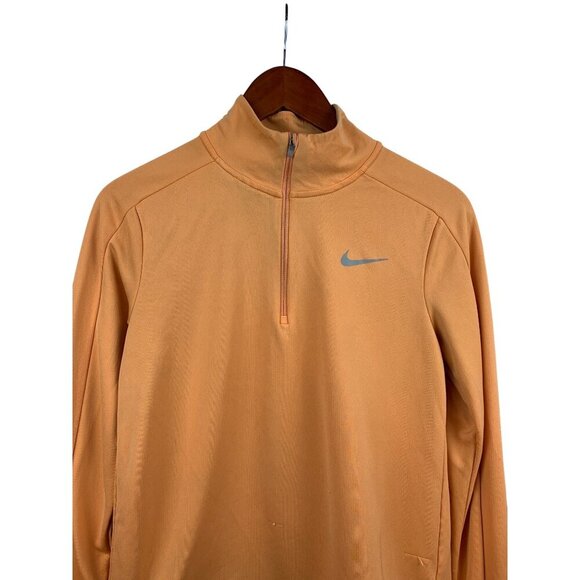 Nike Orange Quarter-Zip Pullover Jacket Women’s M - Picture 3 of 8